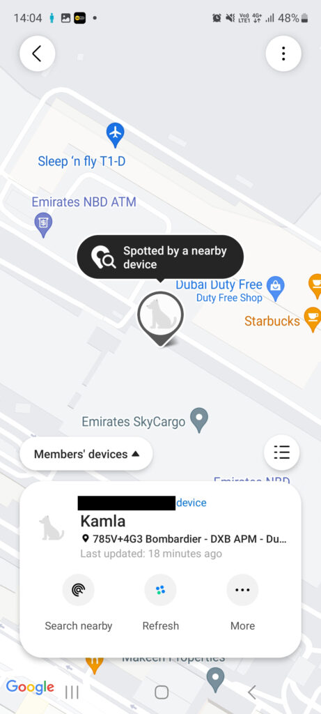 Kamala landed in Dubai airport